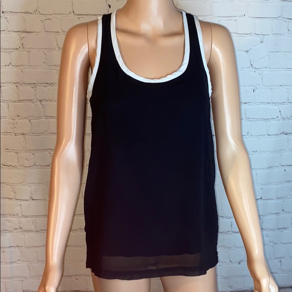 The Limited black & white tank top size small